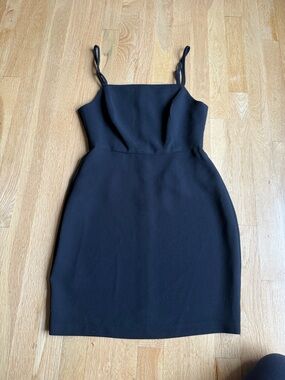 BCBG Classic Black Spaghetti Strap Sheath Dress
